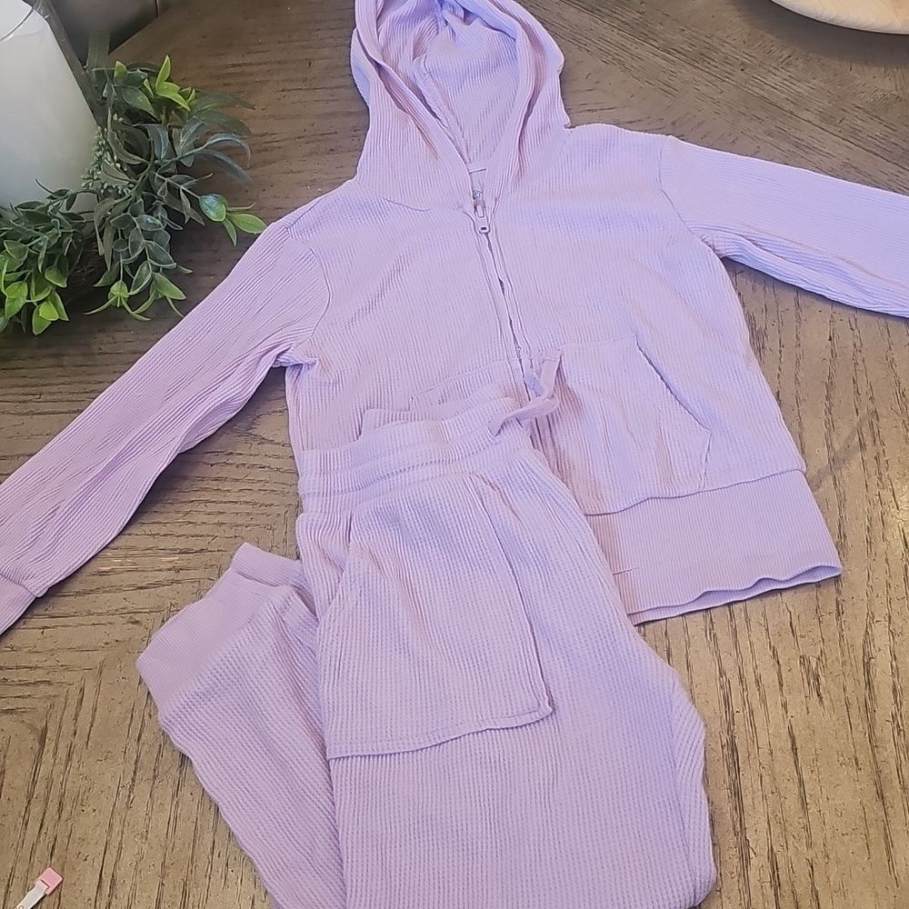 Lavender Hooded Lounge Set Size 4/5